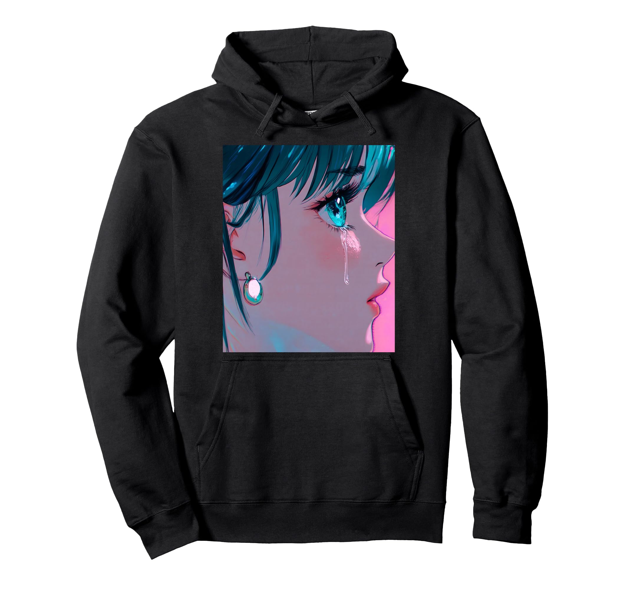 Anime Vaporwave Egirl Aesthetic Japanese Hoodie - Graphic Print for Adults - T-Shirt, Sweatshirt, Hoodie