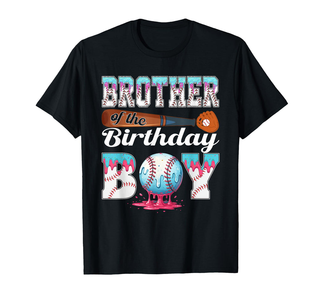 Baseball Ice Cream Drip Brother Birthday T-Shirt - Streetwear Style Unisex - T-Shirt, Sweatshirt, Hoodie