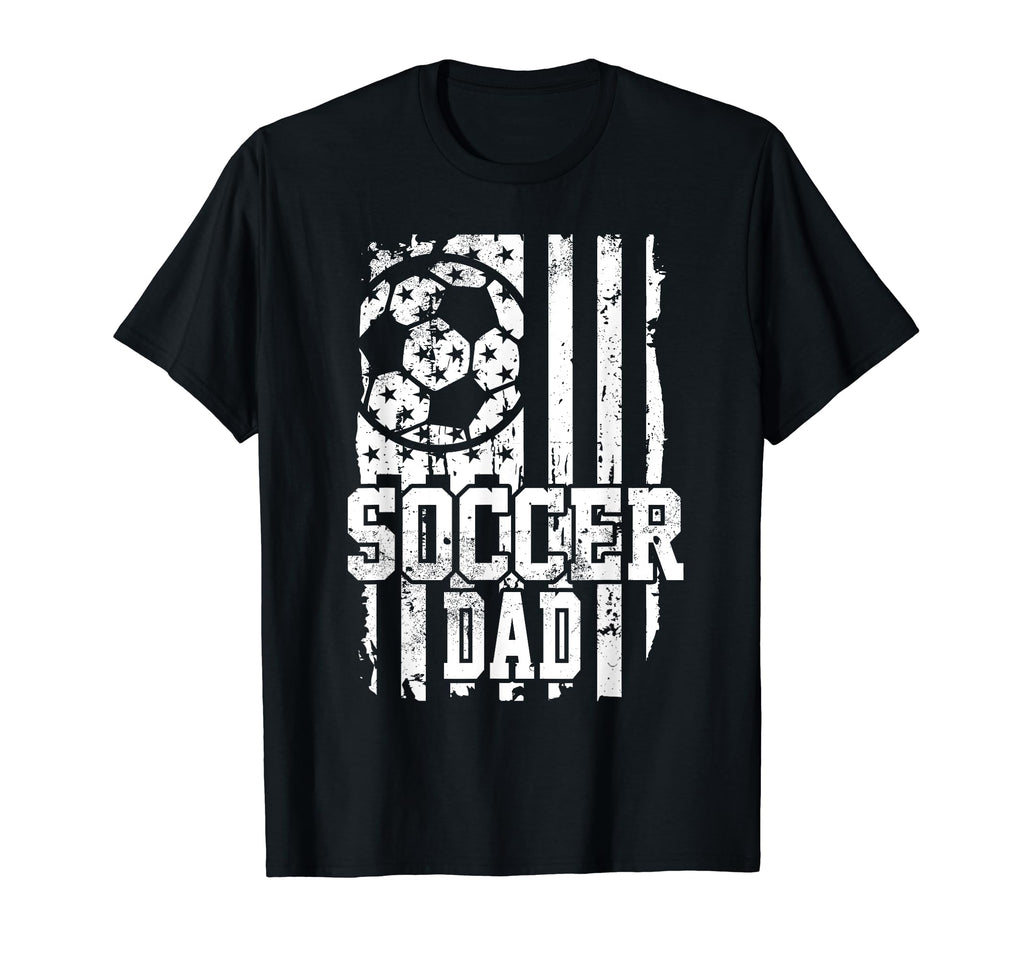 Usa Flag Soccer Dad Soccer Game Day T-Shirt - Minimalist Print Unisex - T-Shirt, Sweatshirt, Hoodie