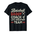 Dad Baseball Daddy Coach Lifes Greatest T-Shirt - Graphic Print Men Women - T-Shirt, Sweatshirt, Hoodie