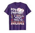 My Favorite T Ball Player Calls Me Noni T-Shirt - Custom Art Print Unisex - T-Shirt, Sweatshirt, Hoodie