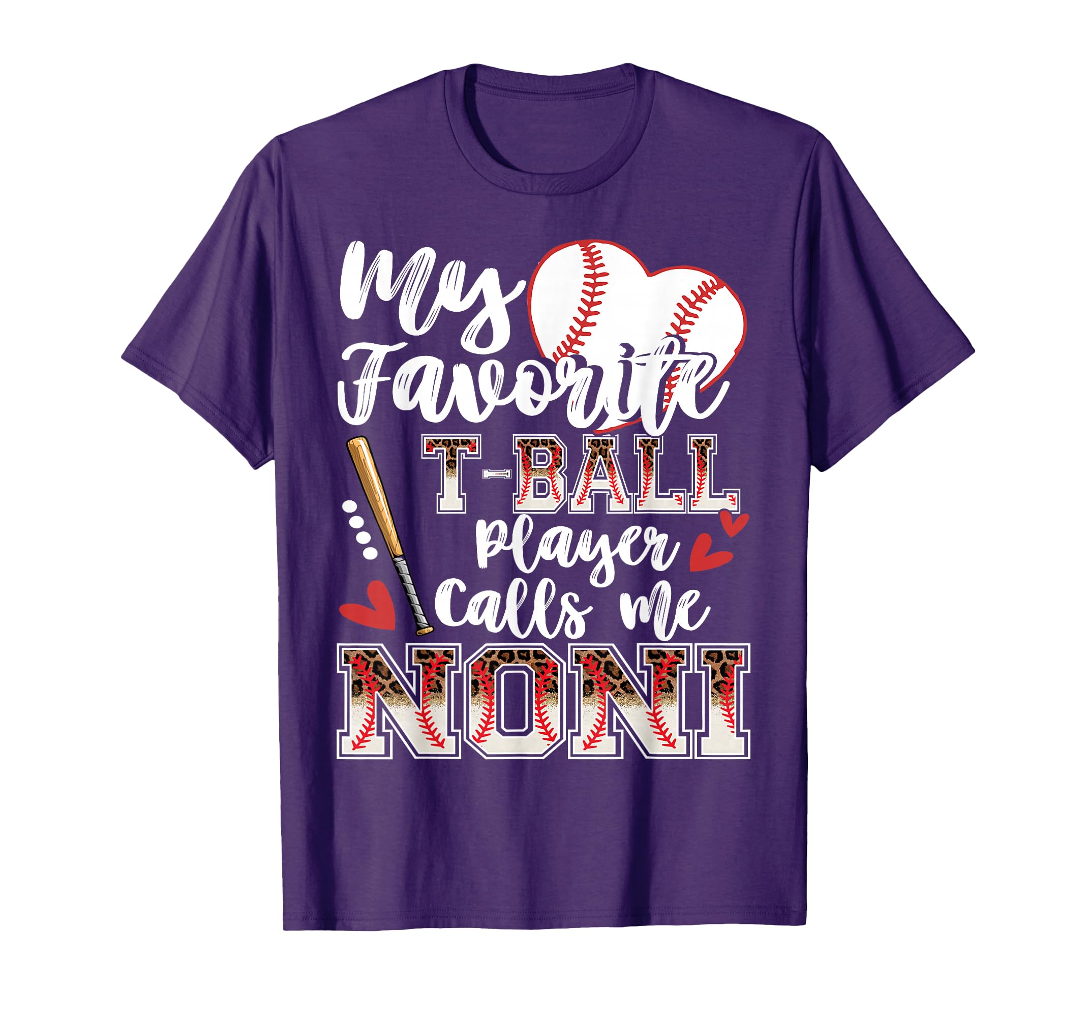 My Favorite T Ball Player Calls Me Noni T-Shirt - Custom Art Print Unisex - T-Shirt, Sweatshirt, Hoodie
