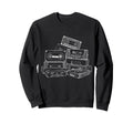 Love Mixtape 80S Blank Cassette Sweatshirt - Fun Novelty Design Men Women - T-Shirt, Sweatshirt, Hoodie