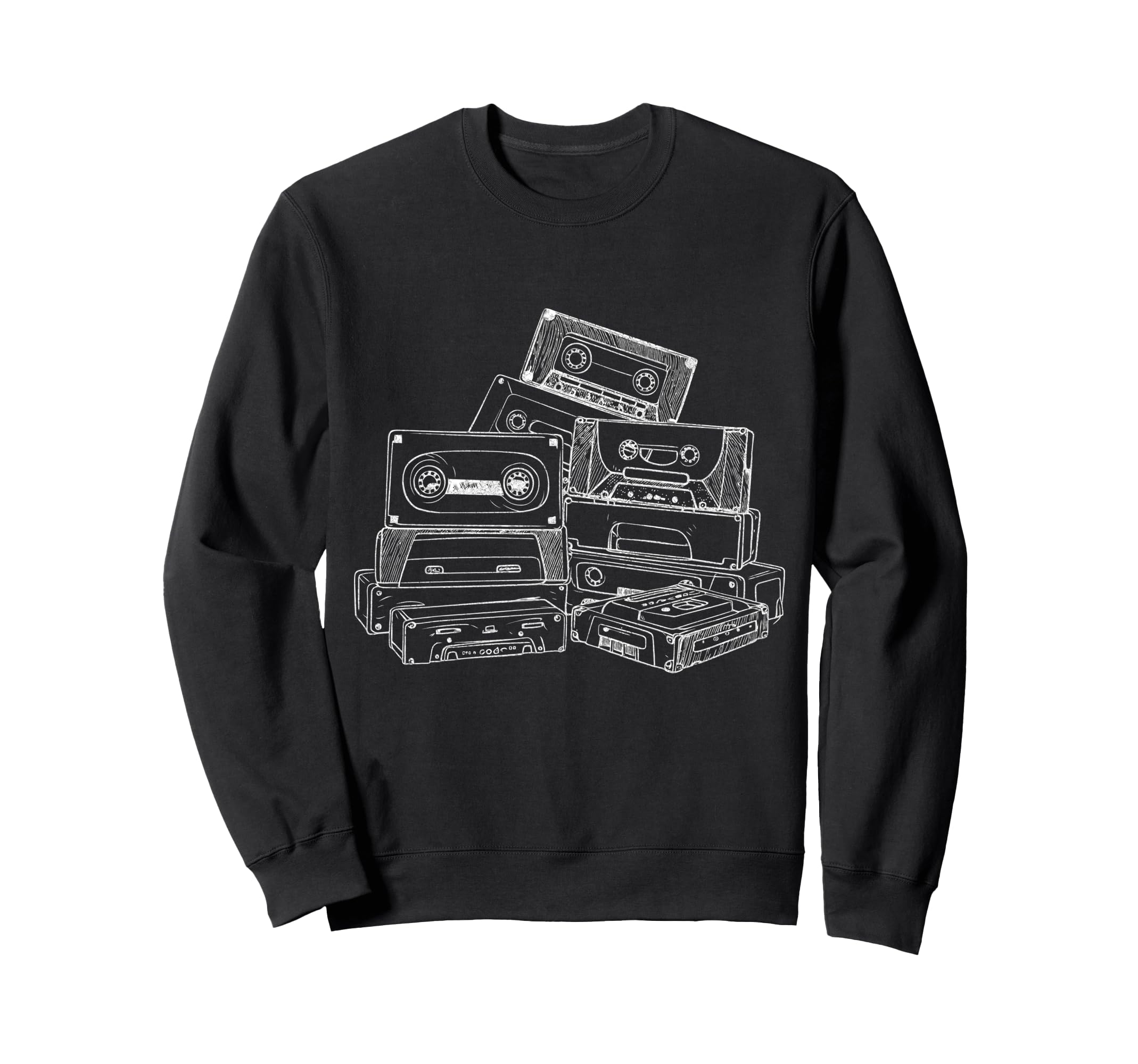 Love Mixtape 80S Blank Cassette Sweatshirt - Fun Novelty Design Men Women - T-Shirt, Sweatshirt, Hoodie
