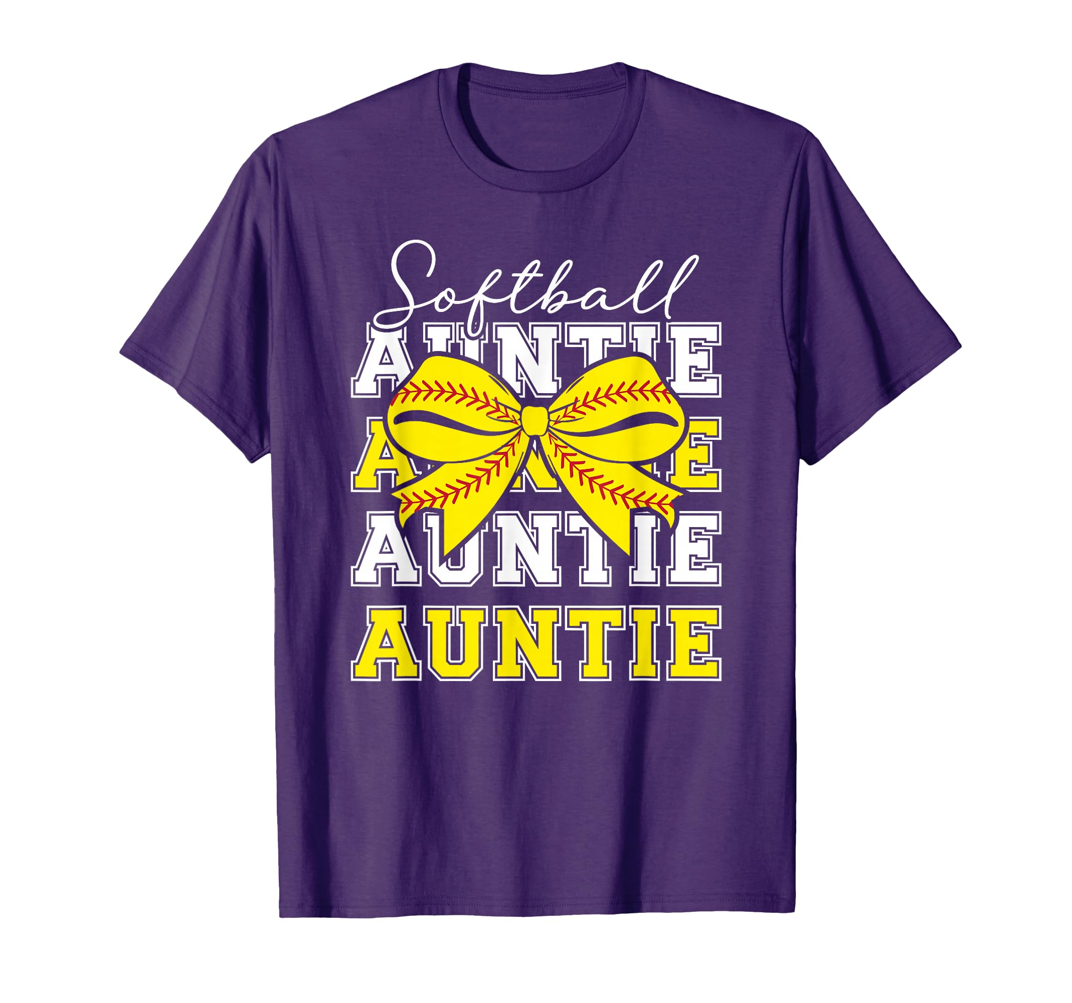 Softball Auntie Coquette Softball Aunt T-Shirt - Trendy Graphic Men Women - T-Shirt, Sweatshirt, Hoodie