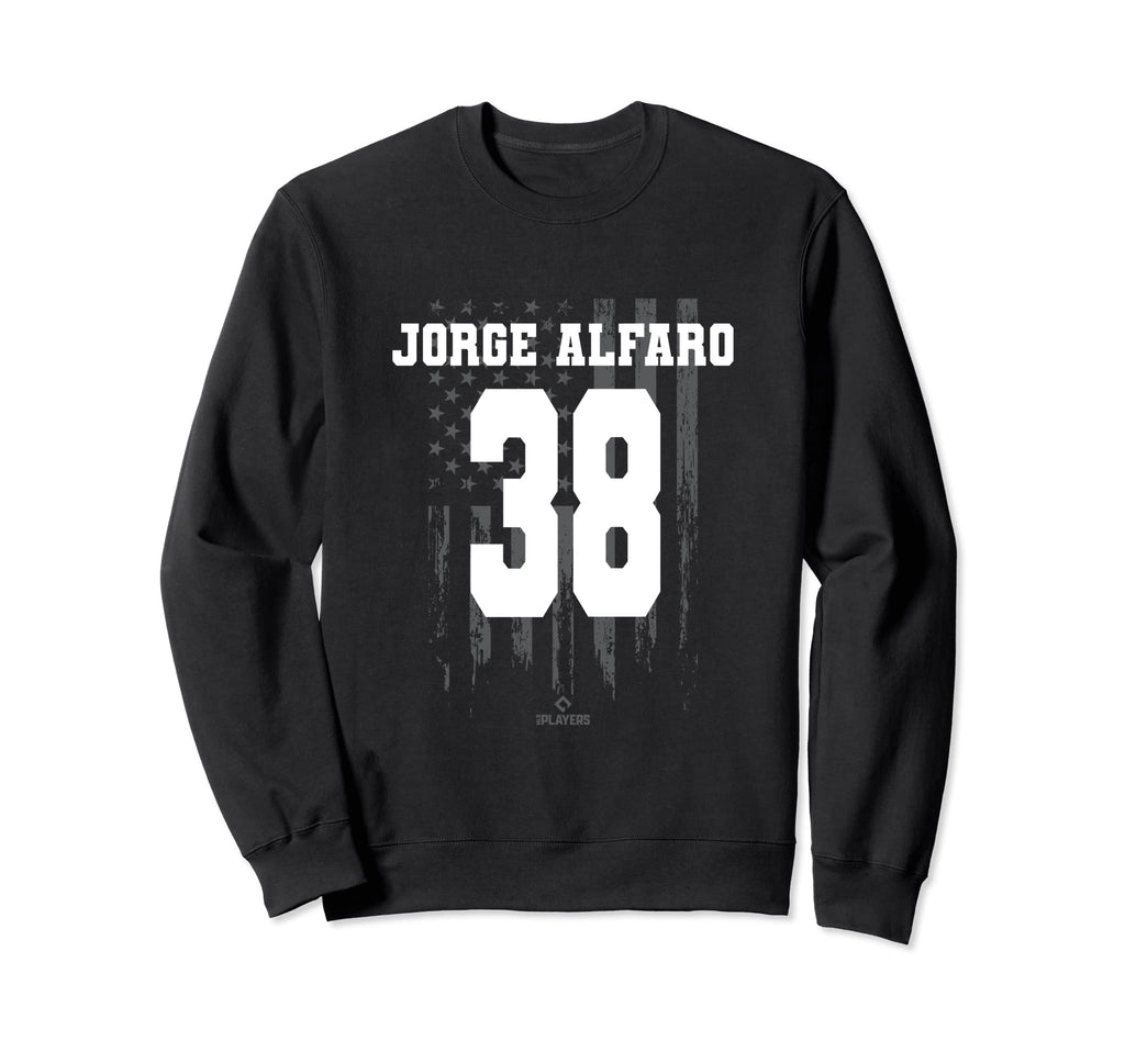 Jorge Alfaro Flag Mlb Miami Baseball Sweatshirt - Aesthetic Graphic Unisex - T-Shirt, Sweatshirt, Hoodie