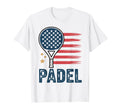 Patriotic Padel Usa Distressed Sports T-Shirt - Novelty Apparel Men Women - T-Shirt, Sweatshirt, Hoodie