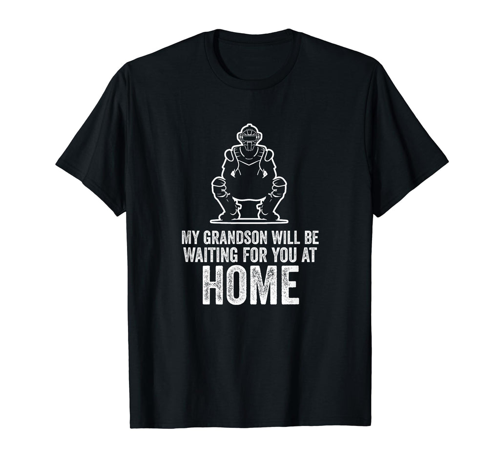 Baseball Grandpa Funny My Grandson Will Be T-Shirt - Unique Graphic Unisex - T-Shirt, Sweatshirt, Hoodie