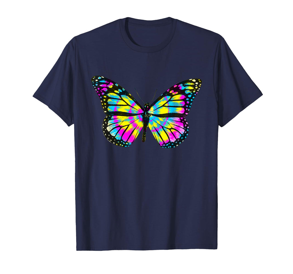 Tie Dye Monarch Butterfly Wings 60S T-Shirt - Custom Art Print for Adults - T-Shirt, Sweatshirt, Hoodie