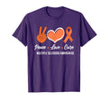 Ms Warrior Peace Love Cure T-Shirt - Casual Everyday Wear for Adults - T-Shirt, Sweatshirt, Hoodie