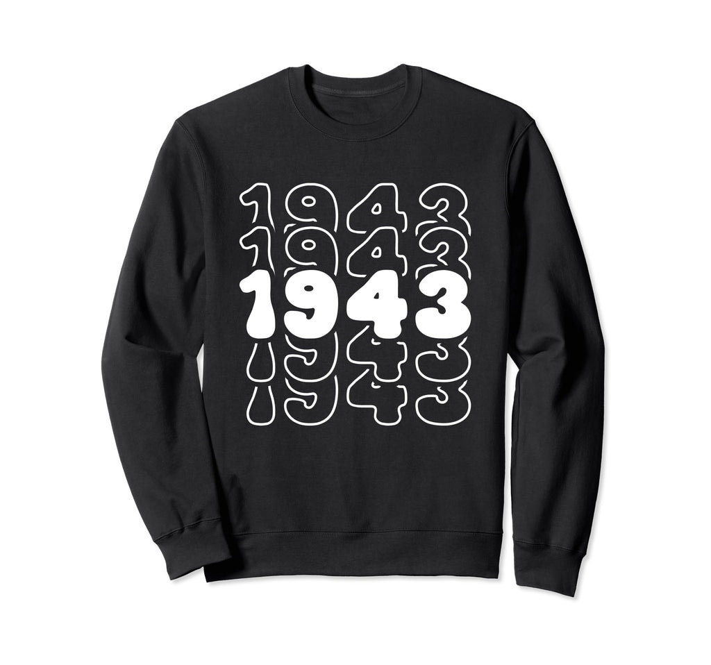 81 Year Old Groovy 81St Birthday Sweatshirt - Aesthetic Graphic for Adults - T-Shirt, Sweatshirt, Hoodie