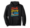 Totally Groovy Since 1980 Roller Skate Hoodie - Novelty Apparel Unisex - T-Shirt, Sweatshirt, Hoodie