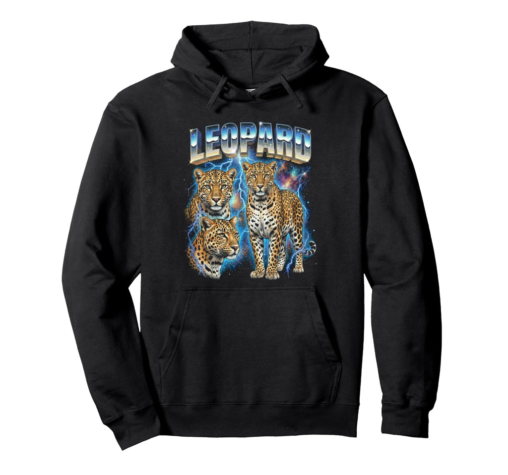 Leopard 80S Funny Leopard 90S Hoodie - Custom Art Print Unisex - T-Shirt, Sweatshirt, Hoodie