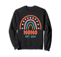 Momo Groovy Grandma Est 2023 Rainbow Sweatshirt - Graphic Print for Adults - T-Shirt, Sweatshirt, Hoodie