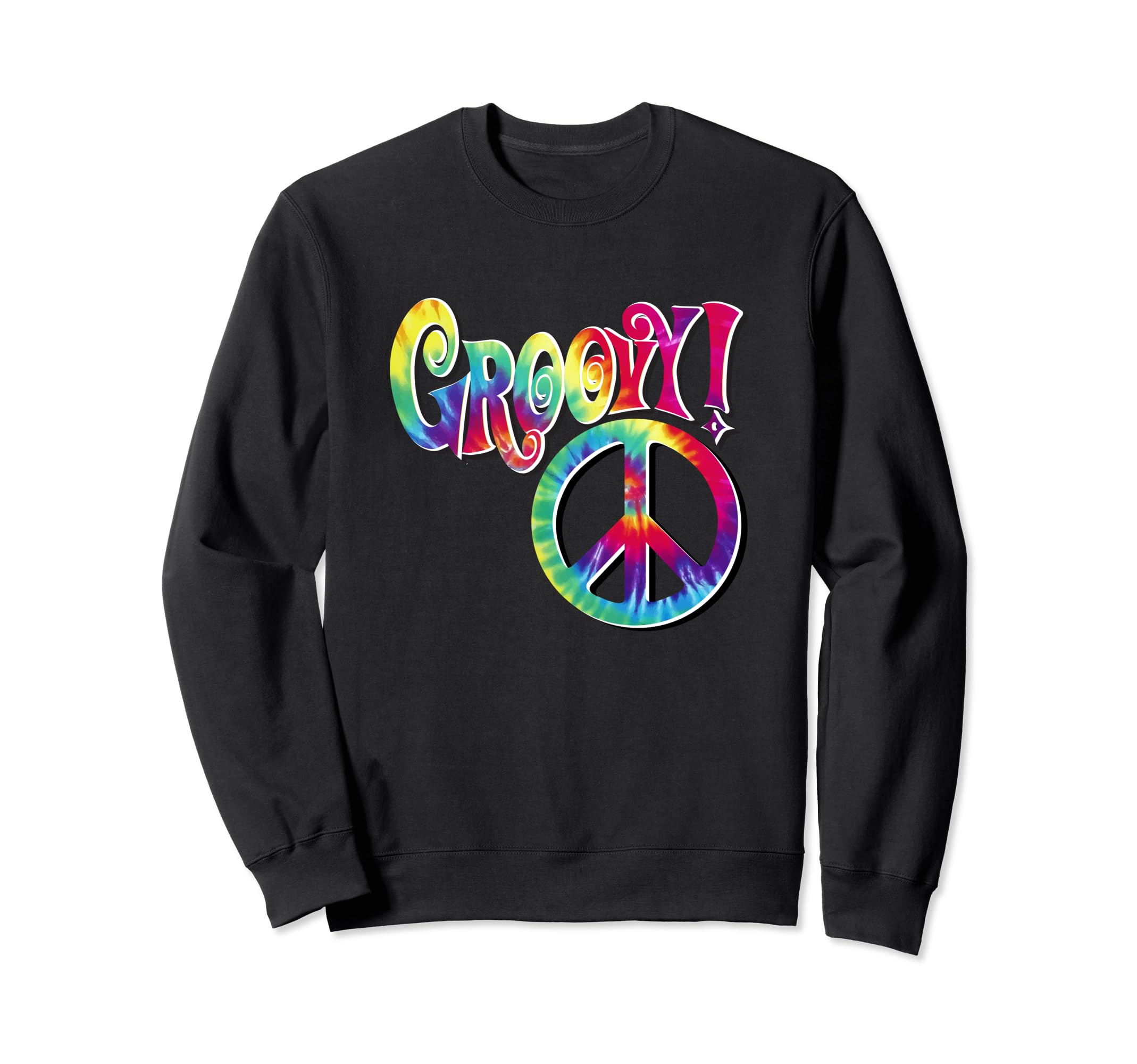 Groovy Psychedelic Tie Dye Sweatshirt - Casual Everyday Wear Men Women - T-Shirt, Sweatshirt, Hoodie