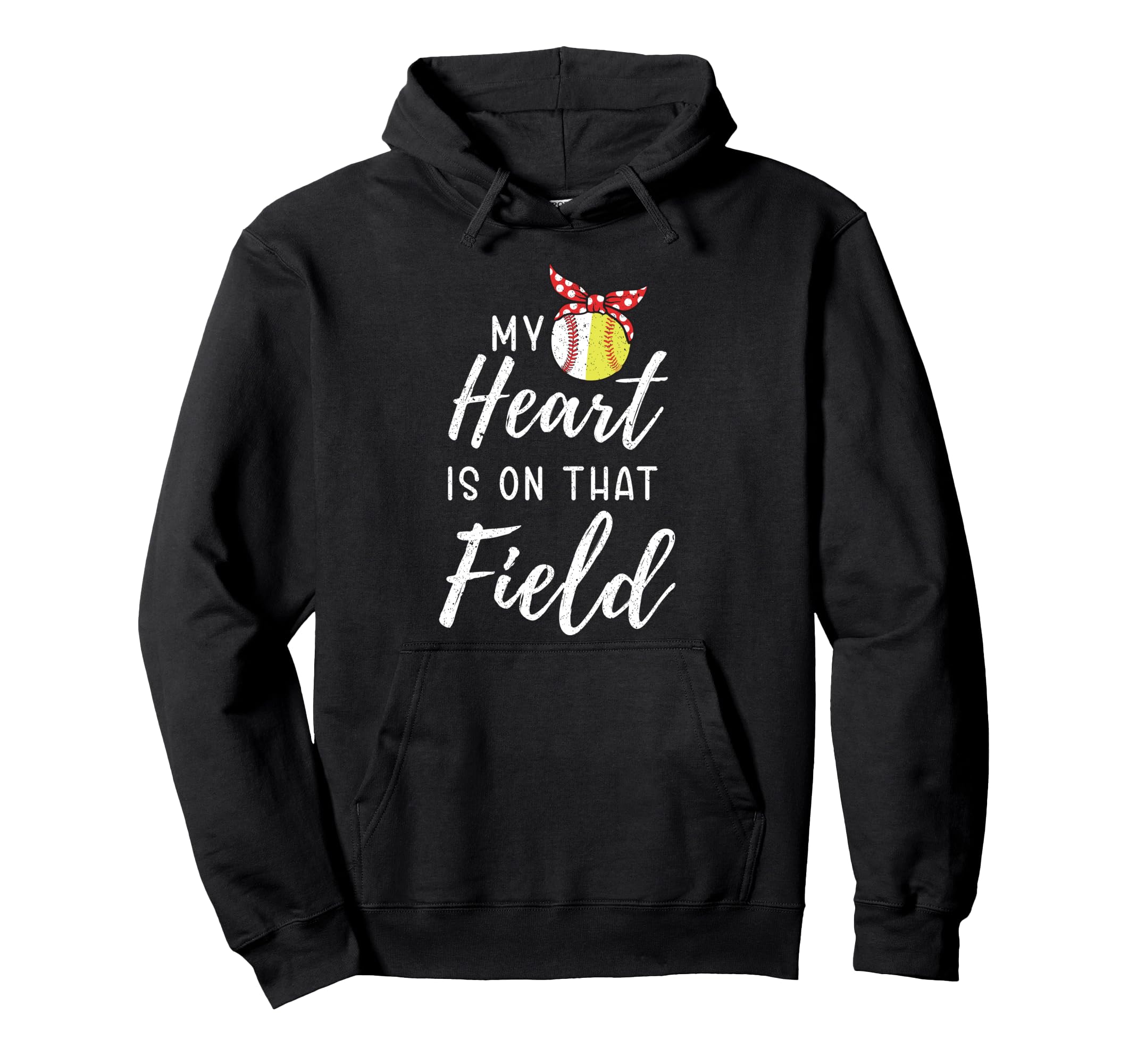 My Heart Is That Field Funny Baseball Hoodie - Minimalist Print for Adults - T-Shirt, Sweatshirt, Hoodie