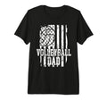 Usa Flag Volleyball Dad Volleyball Game T-Shirt - Graphic Print Men Women - T-Shirt, Sweatshirt, Hoodie