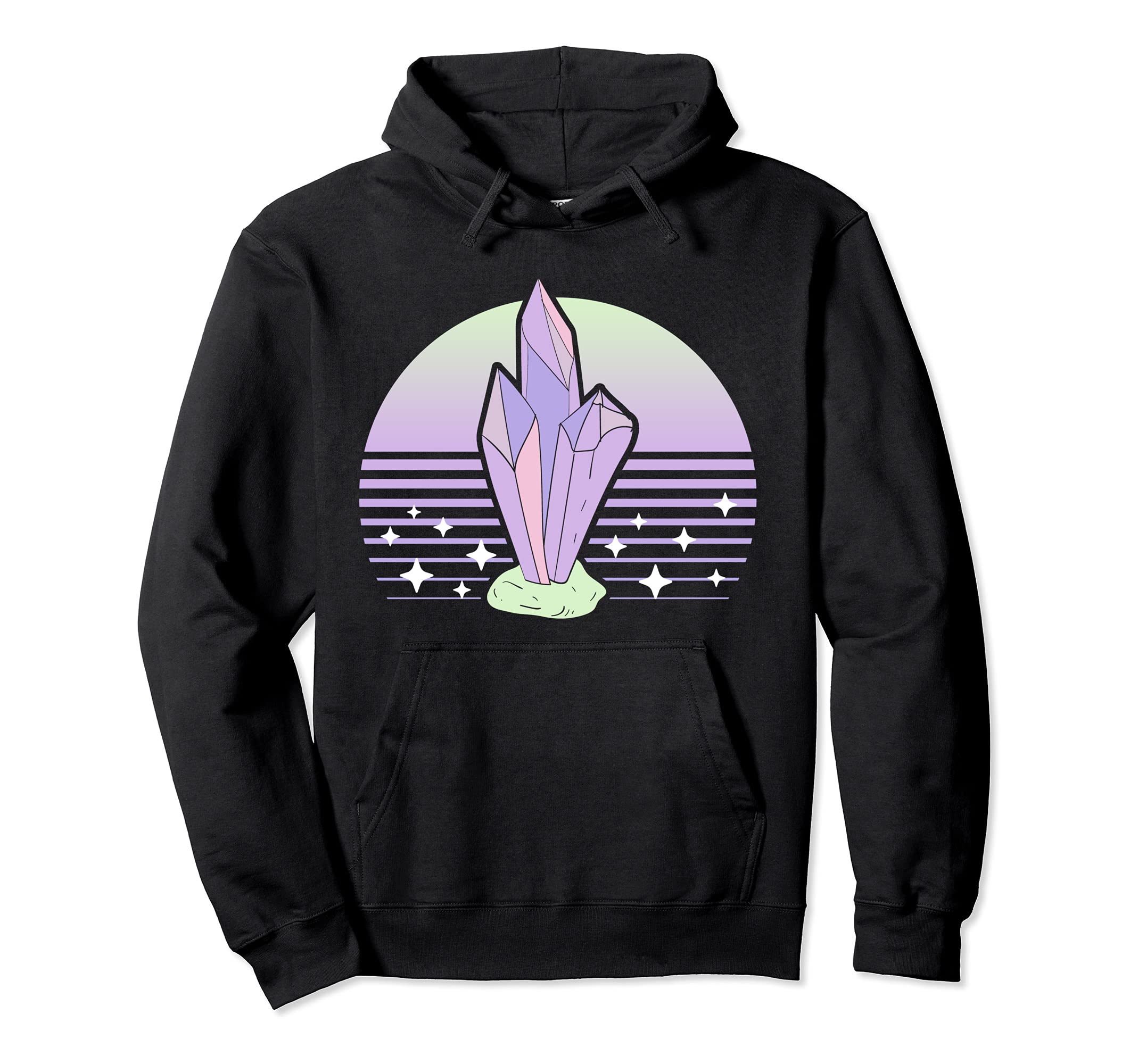 Crystals Astrology Lover Pastel Goth Hoodie - Aesthetic Graphic Men Women - T-Shirt, Sweatshirt, Hoodie