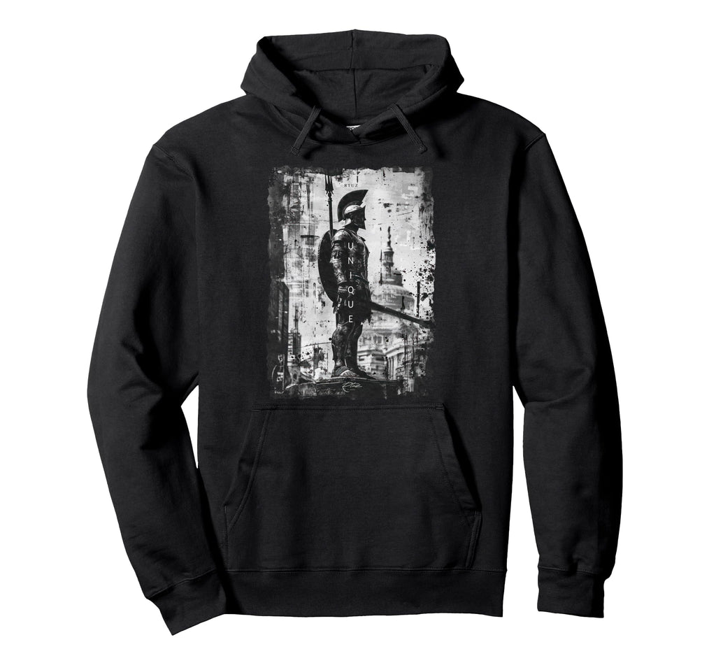 Spartan Helmet Warrior Aesthetic Y2K Hoodie - Custom Art Print Unisex - T-Shirt, Sweatshirt, Hoodie