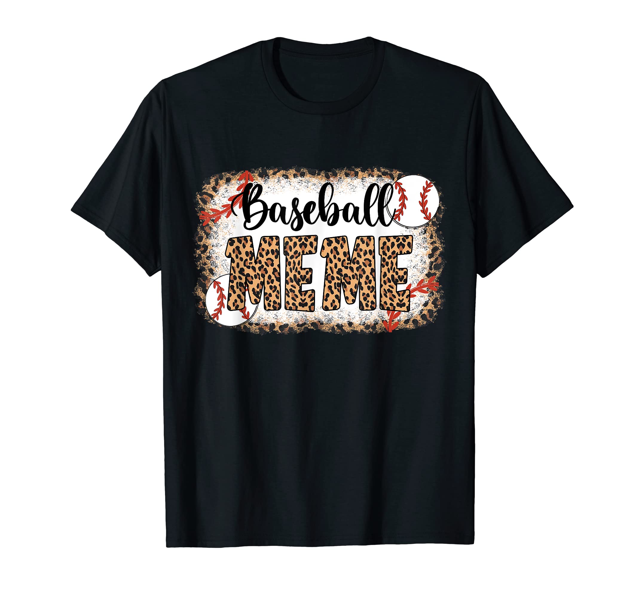 Baseball Meme Leopard Baseball Mothers T-Shirt - Trendy Graphic for Adults - T-Shirt, Sweatshirt, Hoodie