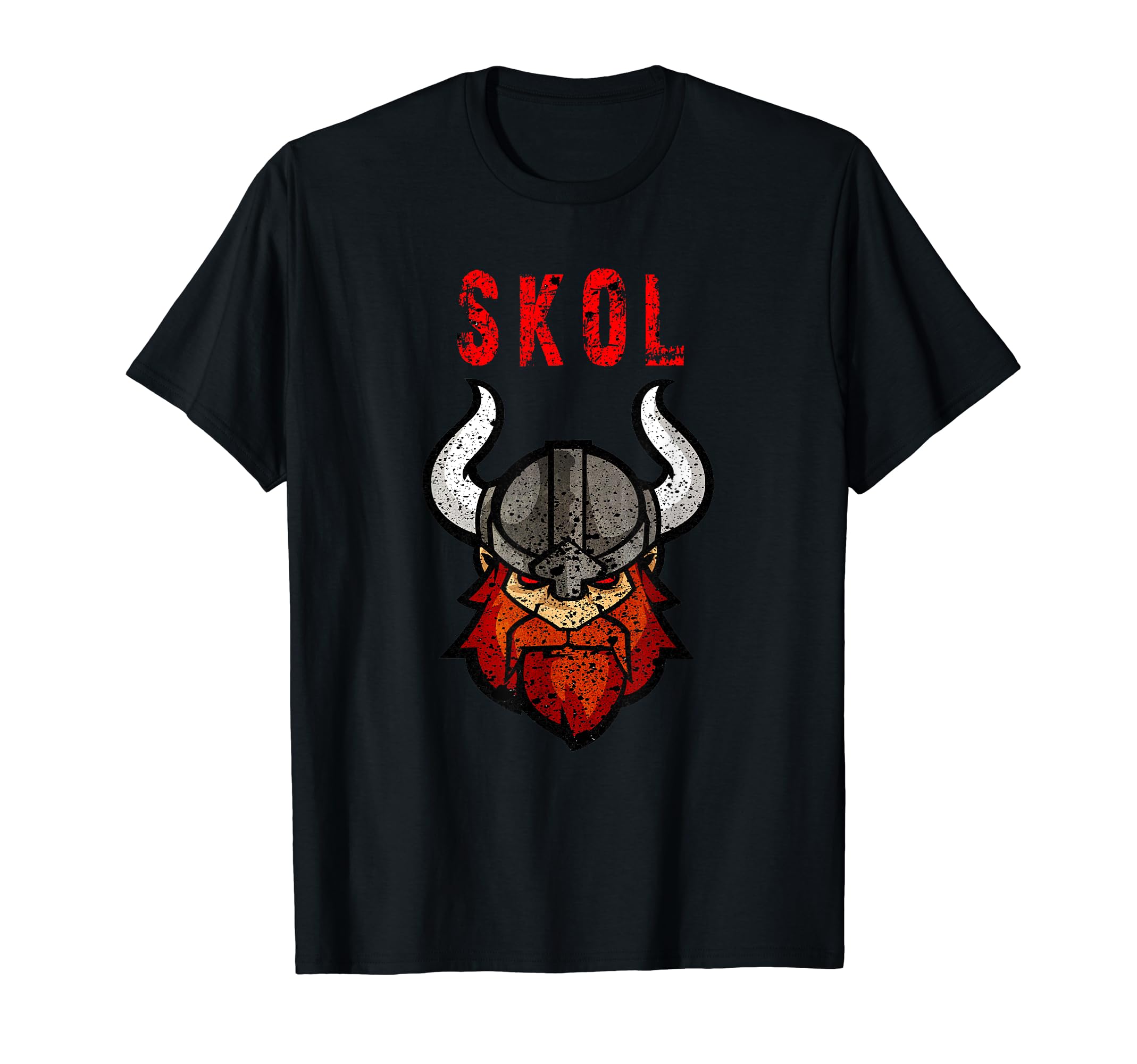 Skol Viking Distressed Skol Viking T-Shirt - Custom Art Print Men Women - T-Shirt, Sweatshirt, Hoodie