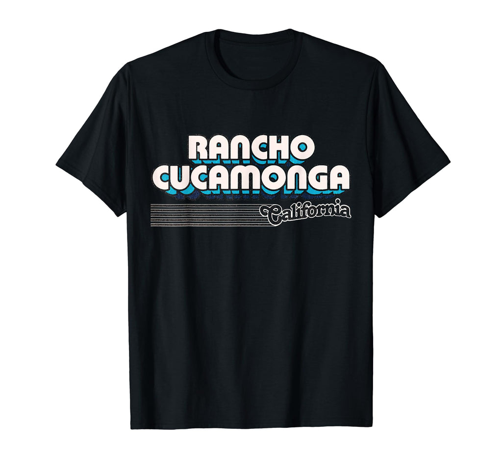 Rancho Cucamonga California Stripes T-Shirt - Aesthetic Graphic Unisex - T-Shirt, Sweatshirt, Hoodie