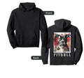 Back Y2K Streetwear Dog Pit Bull Hoodie - Fun Novelty Design for Adults - T-Shirt, Sweatshirt, Hoodie