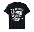 My Favorite Baseball Player Calls T-Shirt - Aesthetic Graphic for Adults - T-Shirt, Sweatshirt, Hoodie