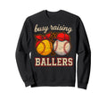 Baseball Softball Mom Grandma Busy Sweatshirt - Minimalist Print Men Women - T-Shirt, Sweatshirt, Hoodie