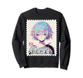 Emo Anti Social Anime Glitch Y2K Sweatshirt - Aesthetic Graphic for Adults - T-Shirt, Sweatshirt, Hoodie
