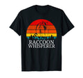 Raccoon Whisperer Sunset Distressed T-Shirt - Custom Art Print Men Women - T-Shirt, Sweatshirt, Hoodie