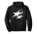 Y2K 90S Tattoo Styl Double Star Hoodie - Graphic Print for Adults - T-Shirt, Sweatshirt, Hoodie