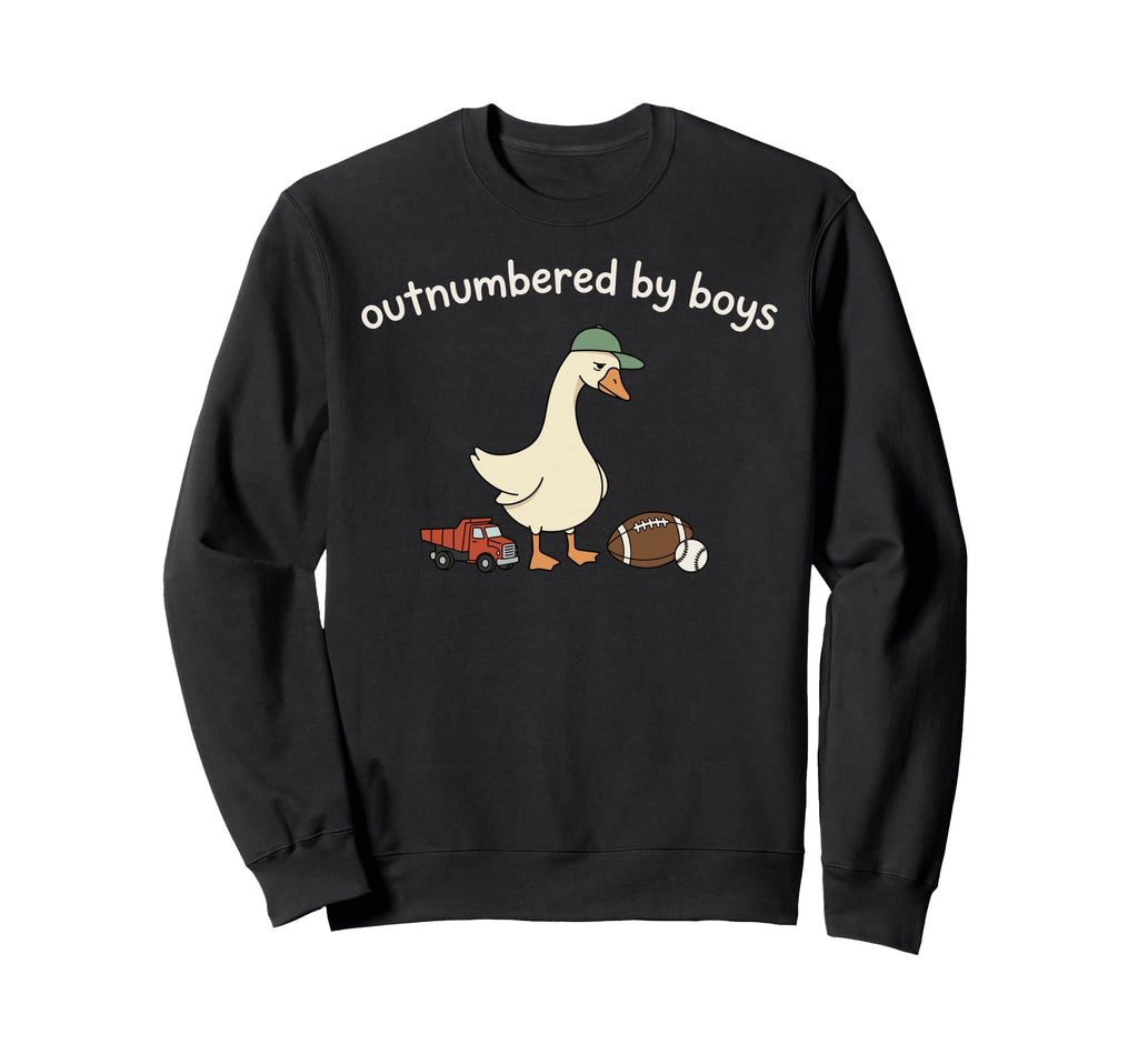 Outnumbered Funny Mom Goose Family Life T-Shirt - Trendy Graphic Unisex - T-Shirt, Sweatshirt, Hoodie