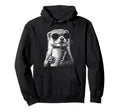Otter Drinking Iced Coffee Funny Animal Hoodie - Unique Graphic Unisex - T-Shirt, Sweatshirt, Hoodie