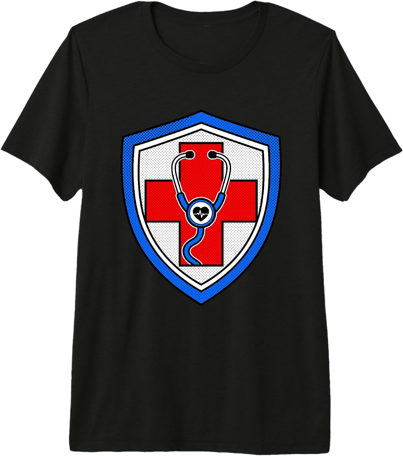 Healthcare Hero Pop Art - Adult & Kids T-Shirts, Sweatshirts & Hoodies apparel design preview 1