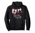 Cherry Bow You Are My Life Valentines Hoodie - Trendy Graphic for Adults - T-Shirt, Sweatshirt, Hoodie