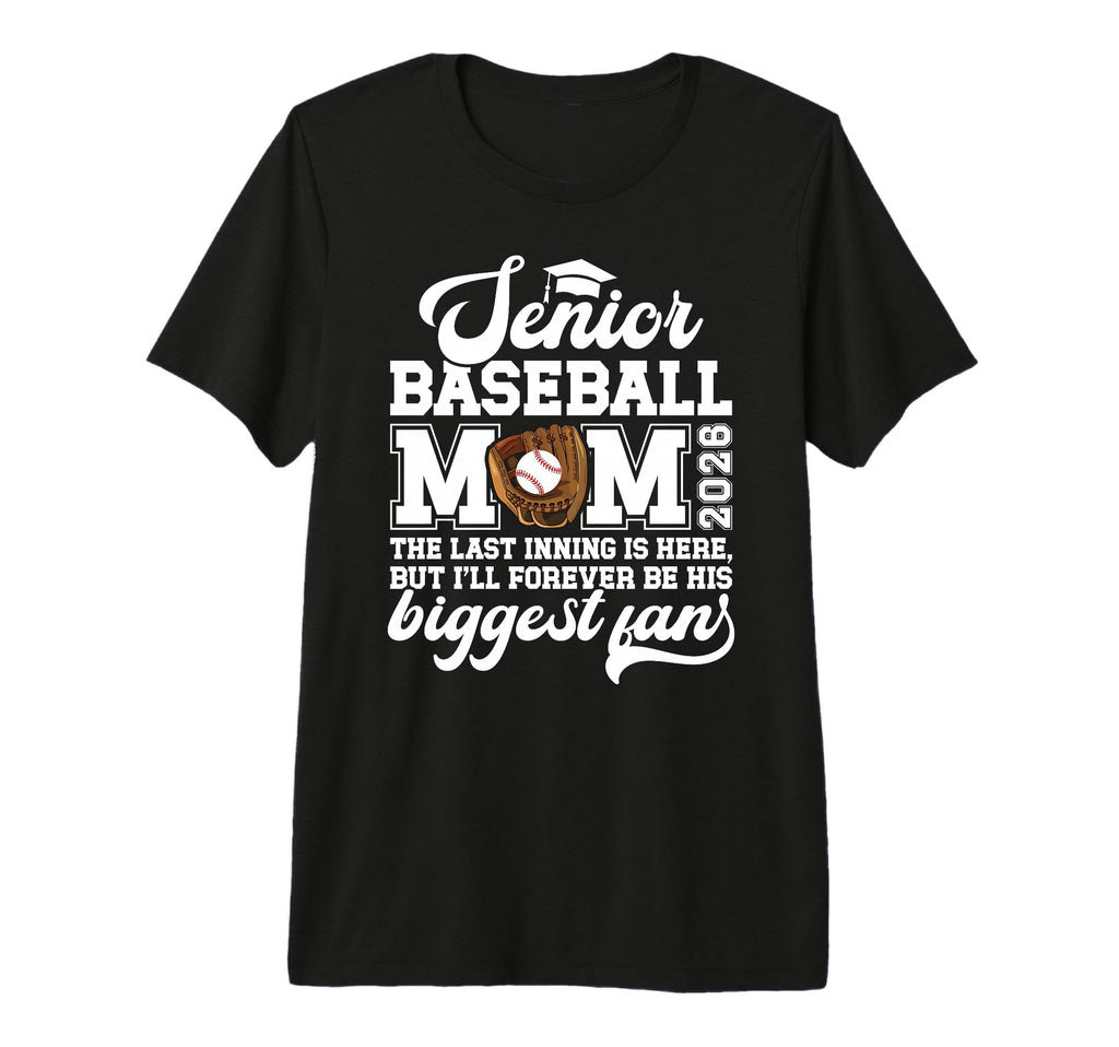 Baseball Senior Mom 2026 Proud Baseball T-Shirt - Novelty Apparel Unisex - T-Shirt, Sweatshirt, Hoodie