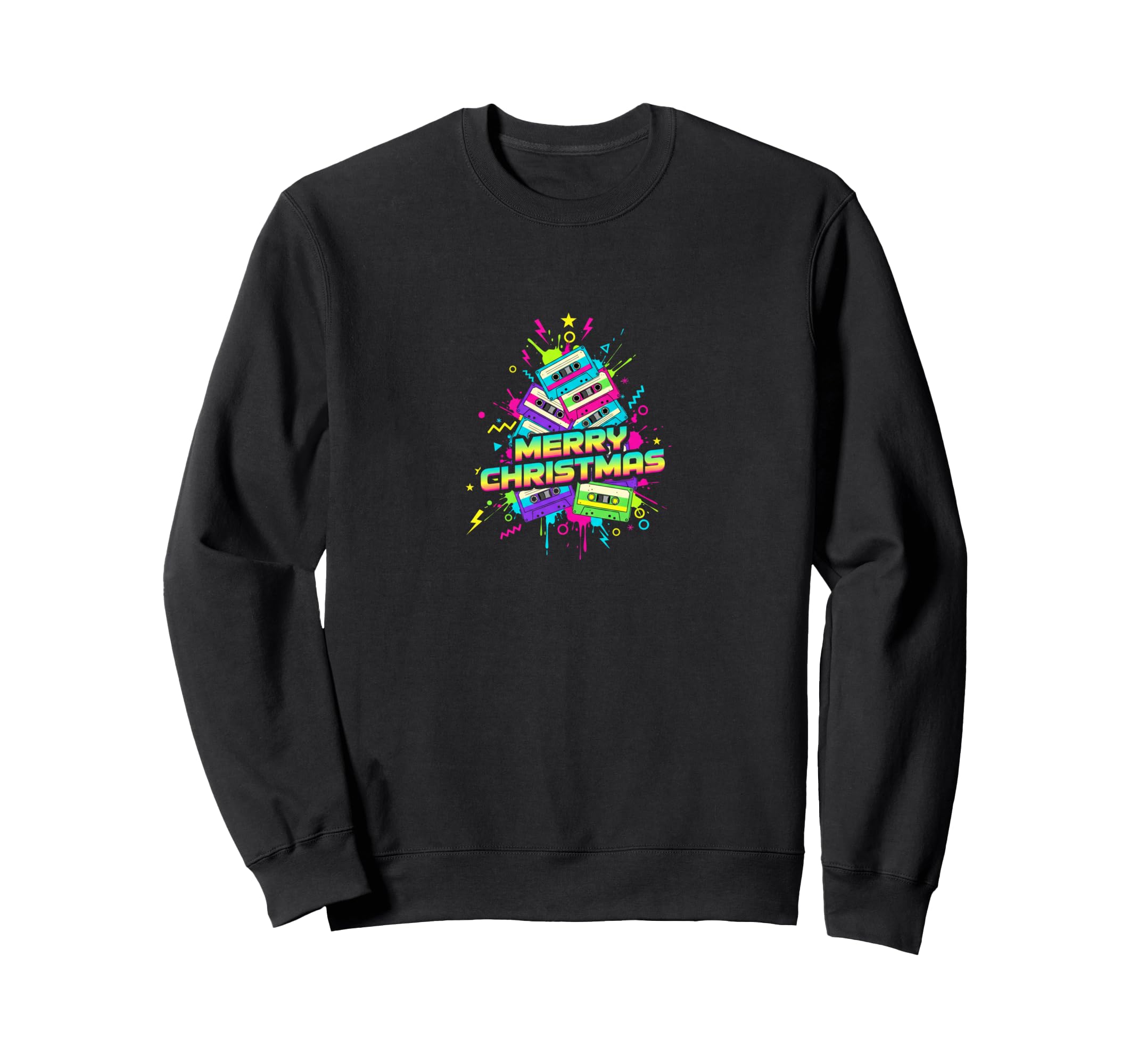 Cassette Tape Tree Sweatshirt - Casual Everyday Wear for Adults - T-Shirt, Sweatshirt, Hoodie