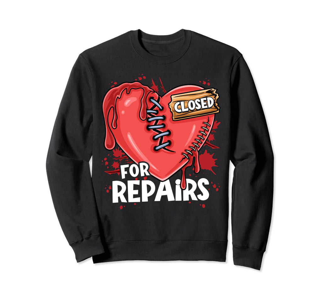 Sad Heartbreak Grunge Broken Sweatshirt - Fun Novelty Design Men Women - T-Shirt, Sweatshirt, Hoodie