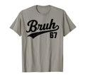 Bruh Baseball Number 67 Sports Bro T-Shirt - Minimalist Print Men Women - T-Shirt, Sweatshirt, Hoodie