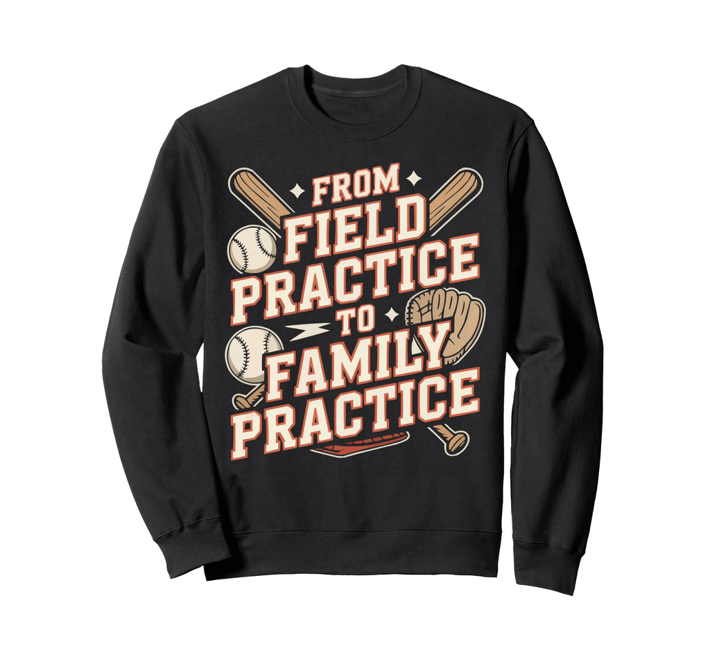 Baseball Dad Baseballer Daddy Sweatshirt - Casual Everyday Wear Men Women - T-Shirt, Sweatshirt, Hoodie