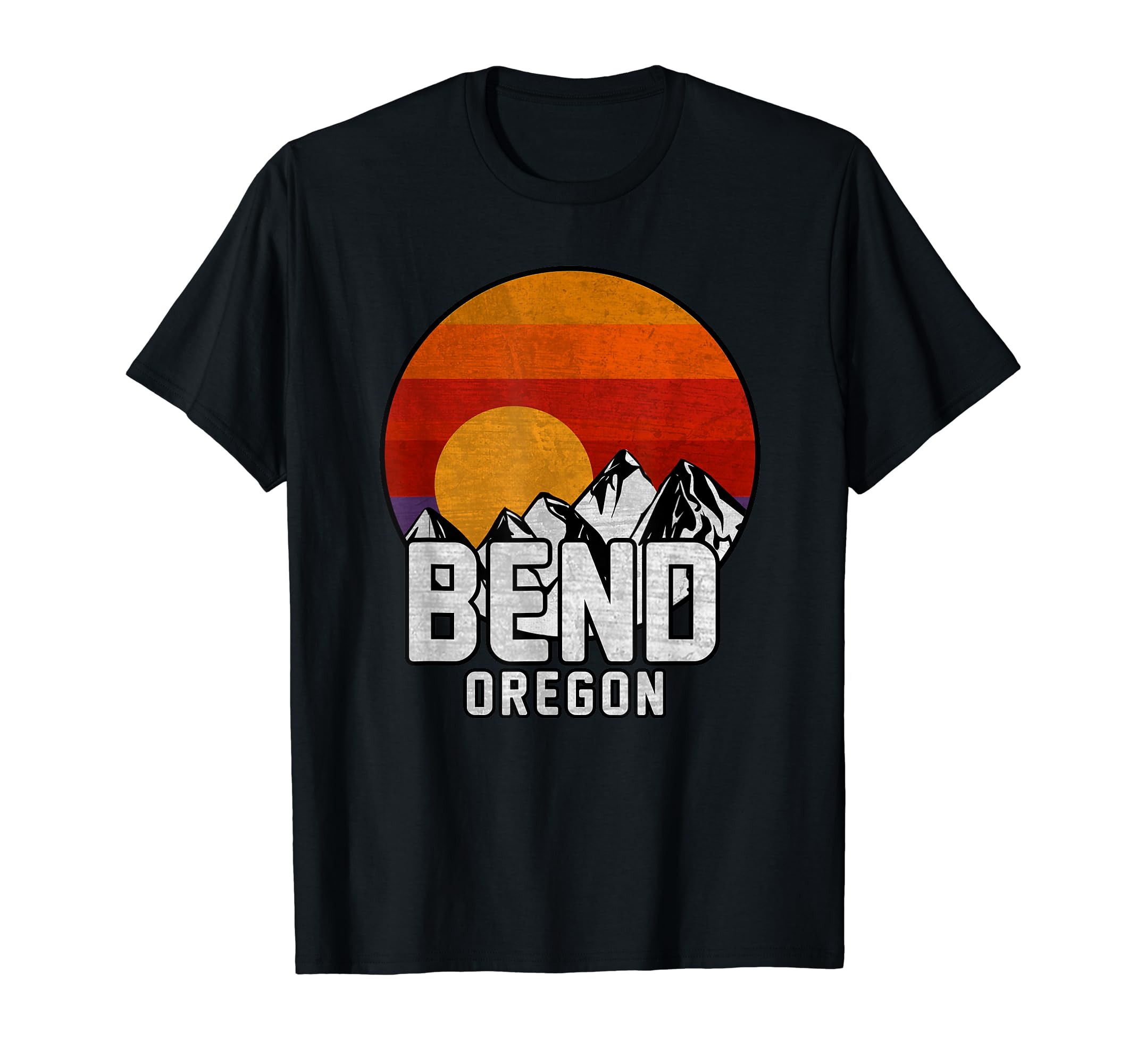 Bend Oregon Mountain Sunset T-Shirt - Trendy Graphic for Adults - T-Shirt, Sweatshirt, Hoodie