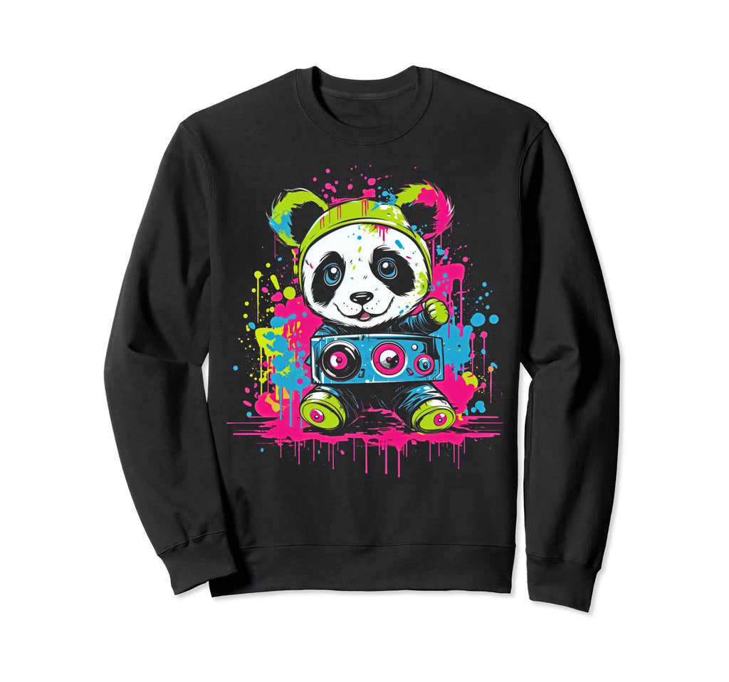 Kawaii Panda Dj Japanese Edm Y2K Sweatshirt - Graphic Print for Adults - T-Shirt, Sweatshirt, Hoodie