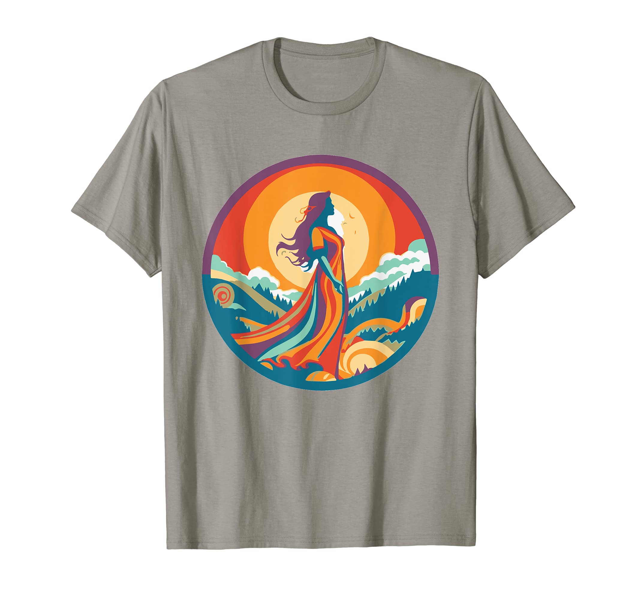 Groovy Mountain Mama Hippie 60S T-Shirt - Unique Graphic for Adults - T-Shirt, Sweatshirt, Hoodie