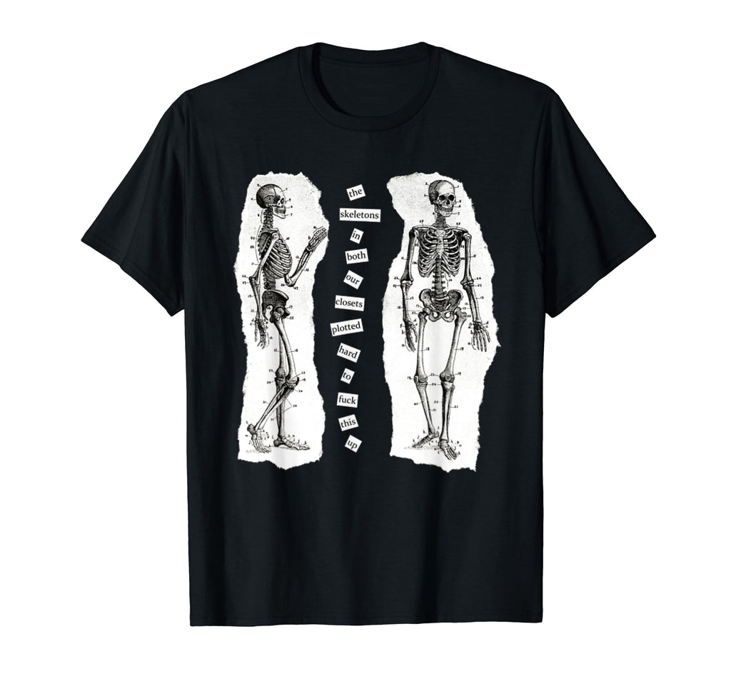 Skeletons Cowboy T-Shirt - Casual Everyday Wear Unisex - T-Shirt, Sweatshirt, Hoodie
