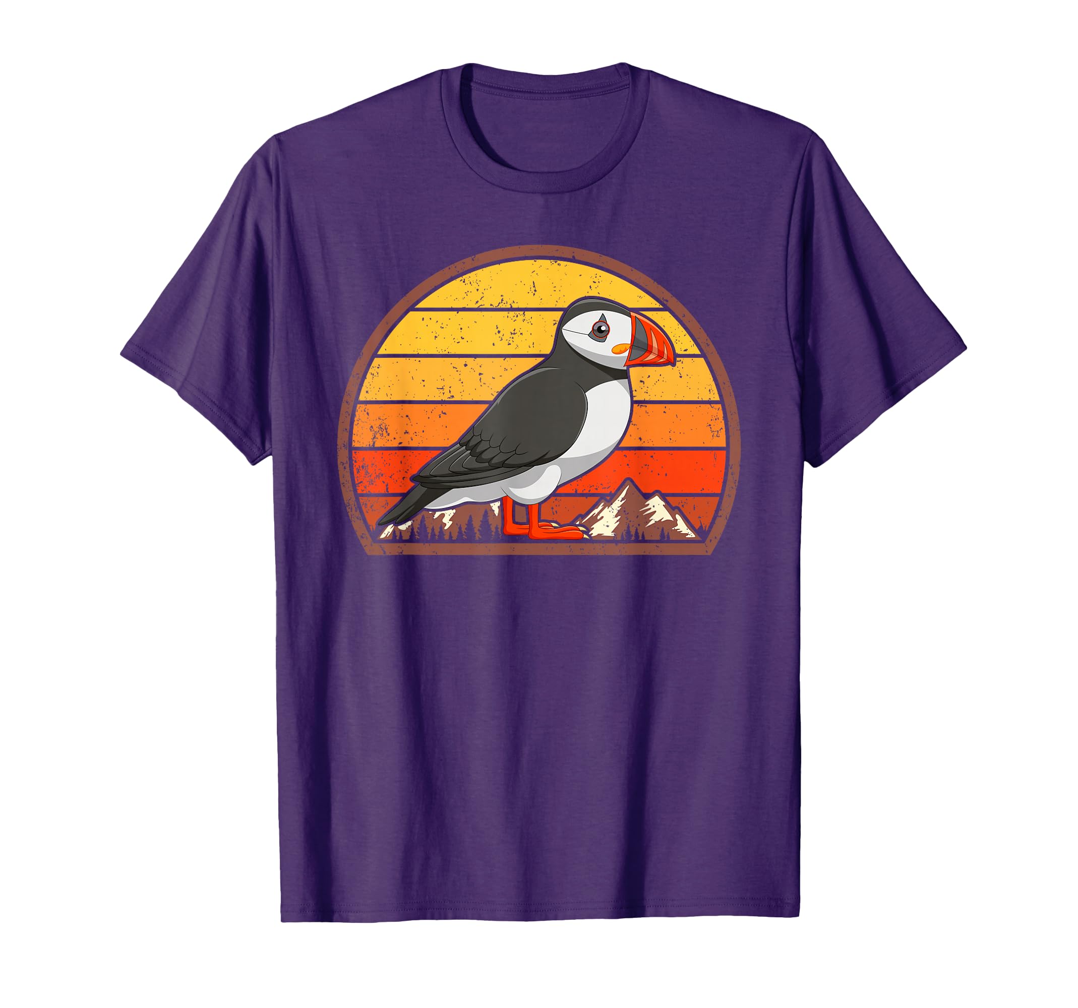 Sunset Puffin Lover Gift Puffin T-Shirt - Custom Art Print Men Women - T-Shirt, Sweatshirt, Hoodie