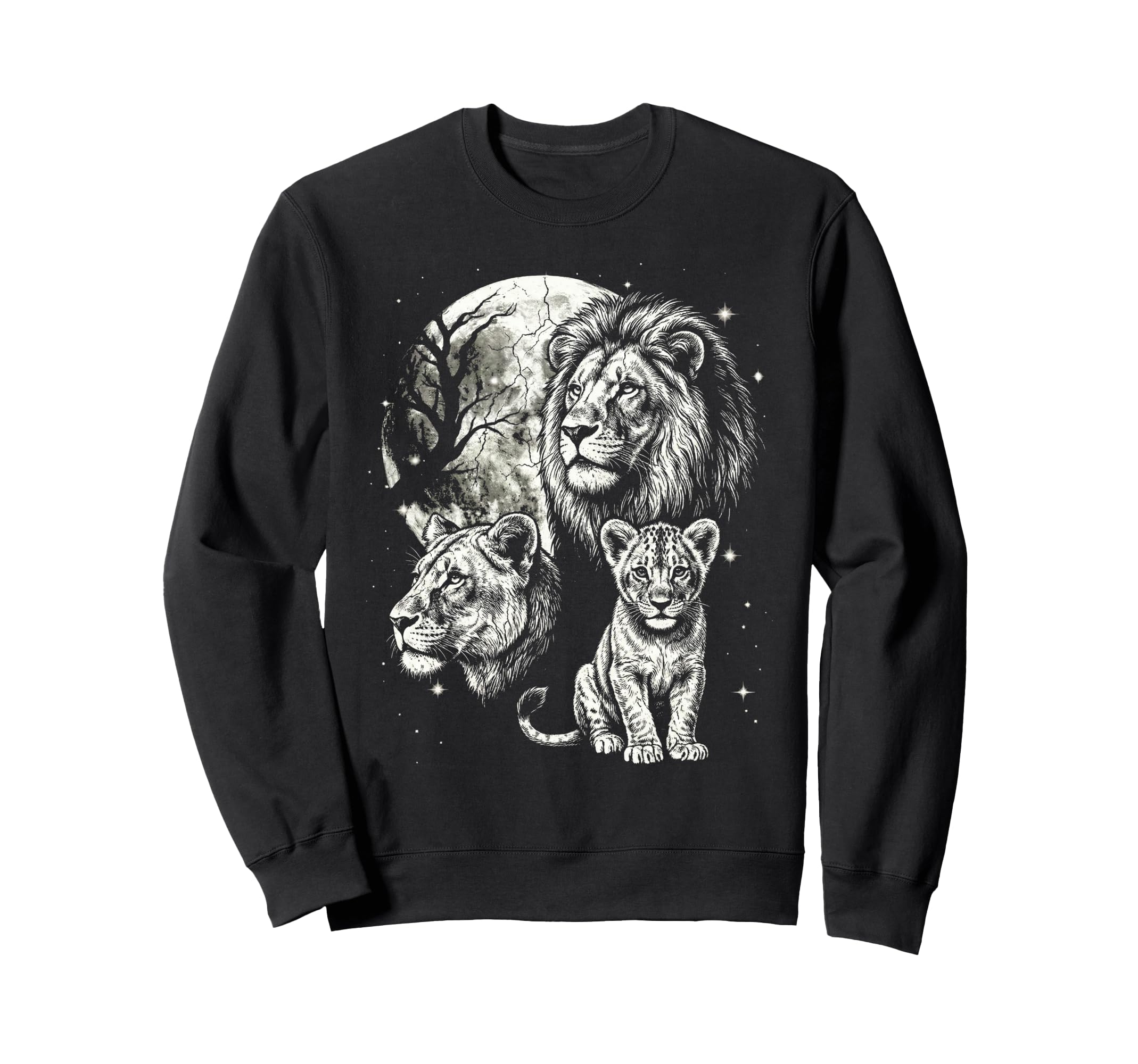 Lion 90S Aesthetic Y2K Lion Sweatshirt - Minimalist Print Men Women - T-Shirt, Sweatshirt, Hoodie