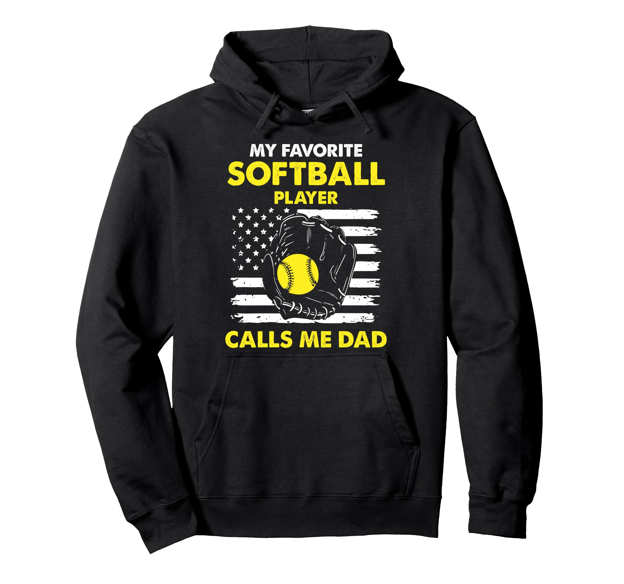 Softball Dad Softball Player Us Hoodie - Fun Novelty Design for Adults - T-Shirt, Sweatshirt, Hoodie