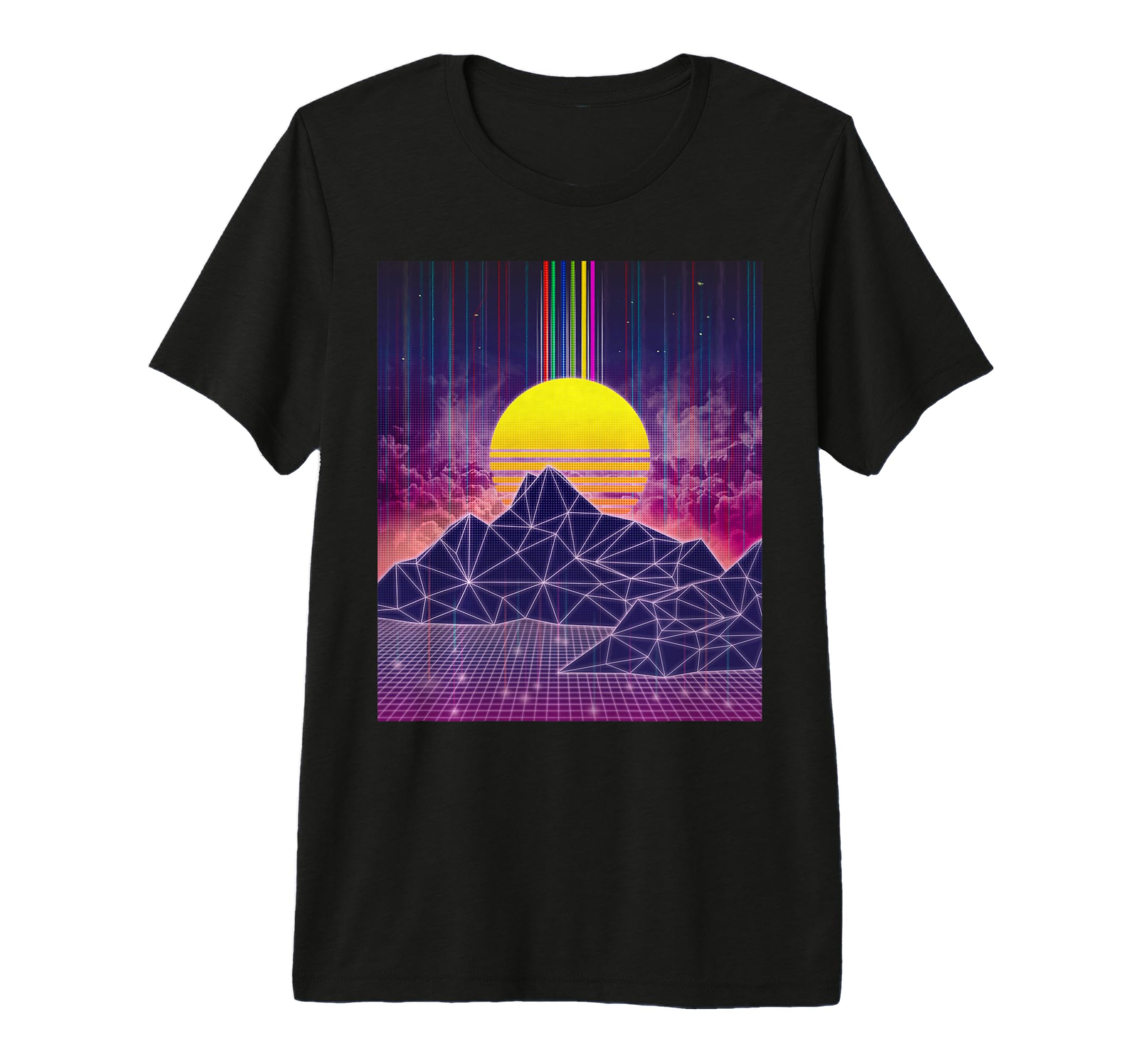 Digital Sunset 1980S Vaporwave Aesthetic T-Shirt - Streetwear Style Unisex - T-Shirt, Sweatshirt, Hoodie