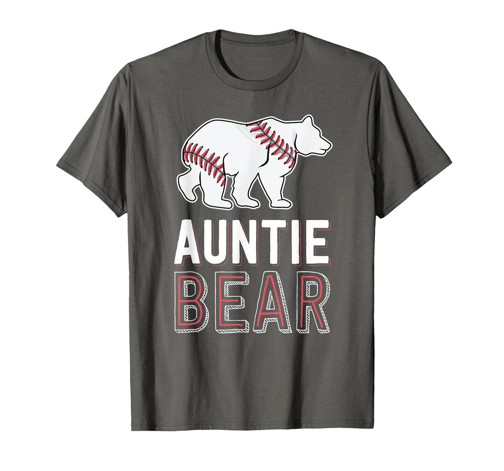Auntie Bear Baseball Aunt Shirts T-Shirt - Fun Novelty Design for Adults - T-Shirt, Sweatshirt, Hoodie